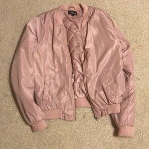 Pink bomber jacket